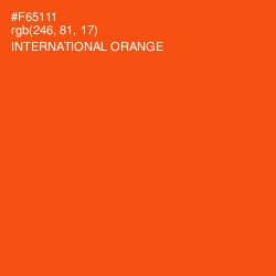#F65111 - International Orange Color Image
